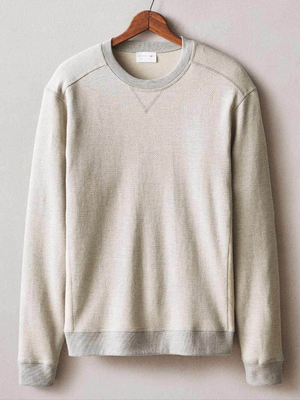 American Giant Reversible Crew Top Men's New Feather Grey - Picture 10 of 12